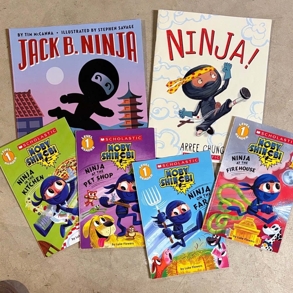 Scholastic Ninja and Moby Shinobi Book Collection